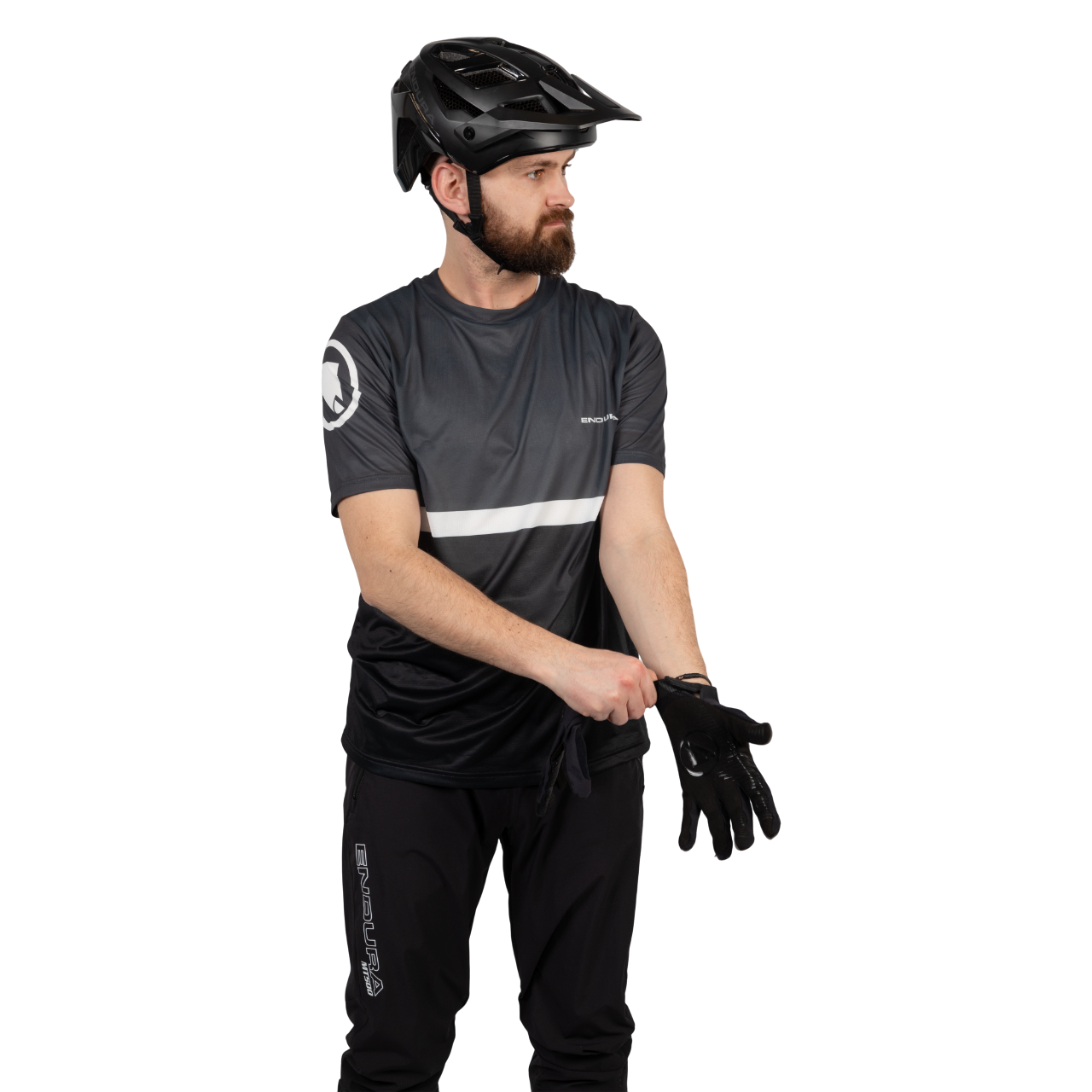 Camisola de manga curta ENDURA SINGLETRACK CORE TEE II Preto 2025
