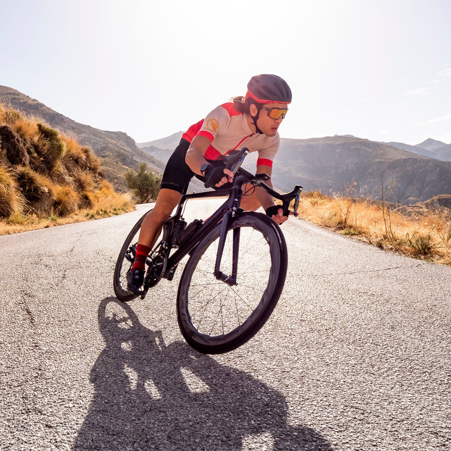 Camisola de manga curta ENDURA FS260 PRINT Vermelha