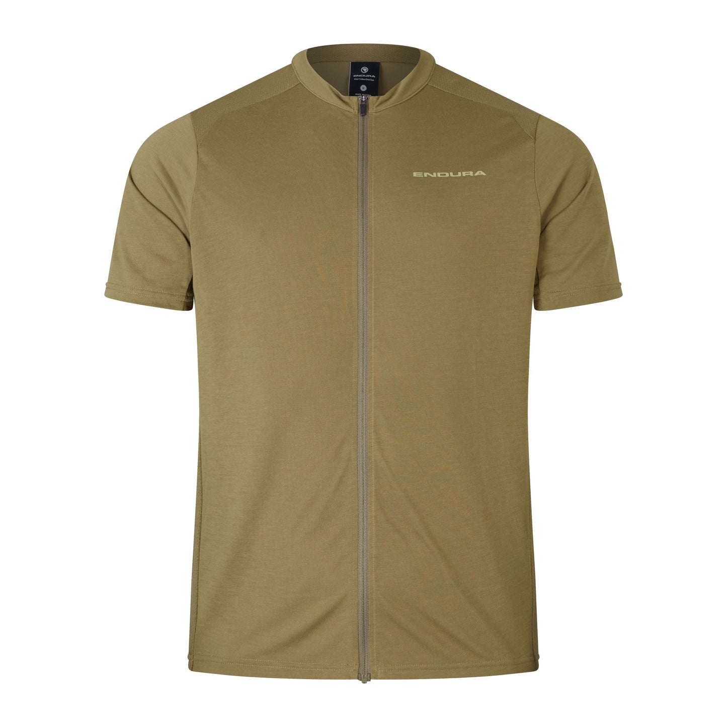 Camisola de manga curta ENDURA LOOP ZIPPED Cáqui 2025