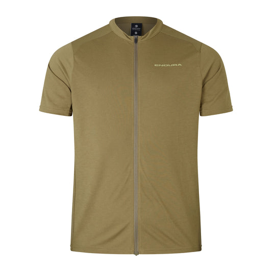 Camisola de manga curta ENDURA LOOP ZIPPED Cáqui 2025