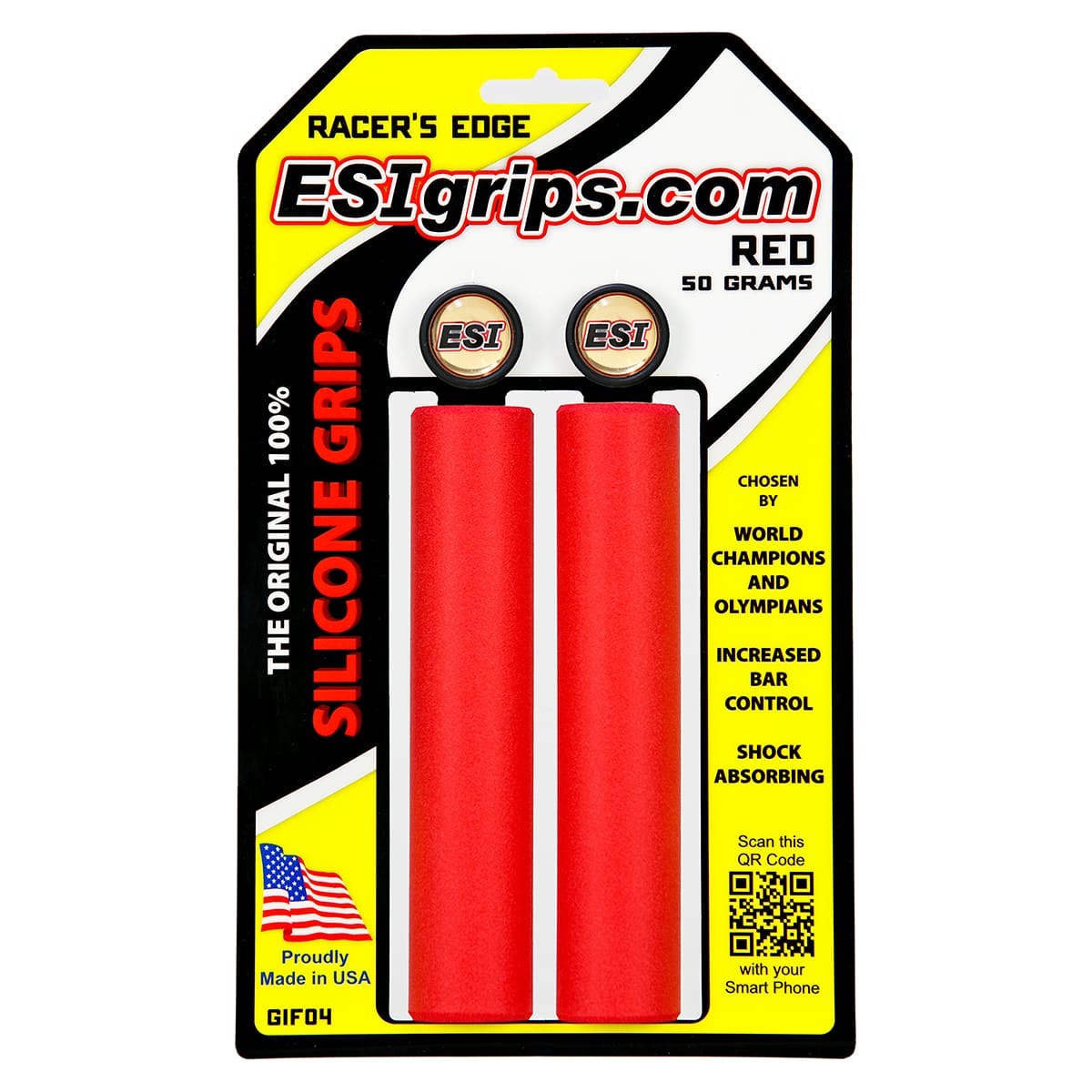 ESI RACER'S EDGE 130 mm Grips Vermelho