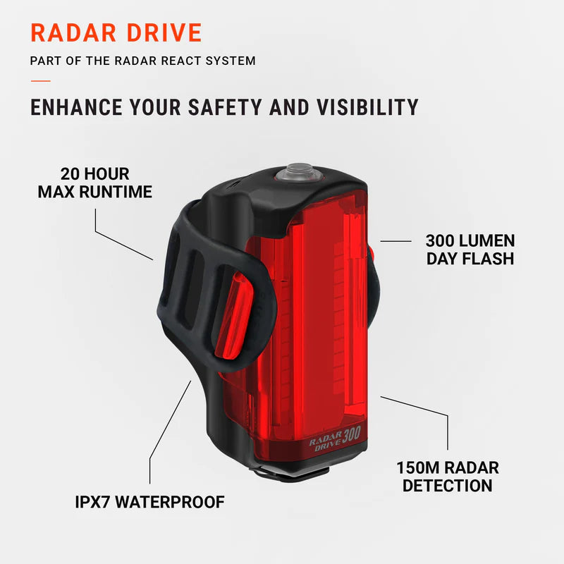 Iluminação traseira LEZYNE RADAR DRIVE