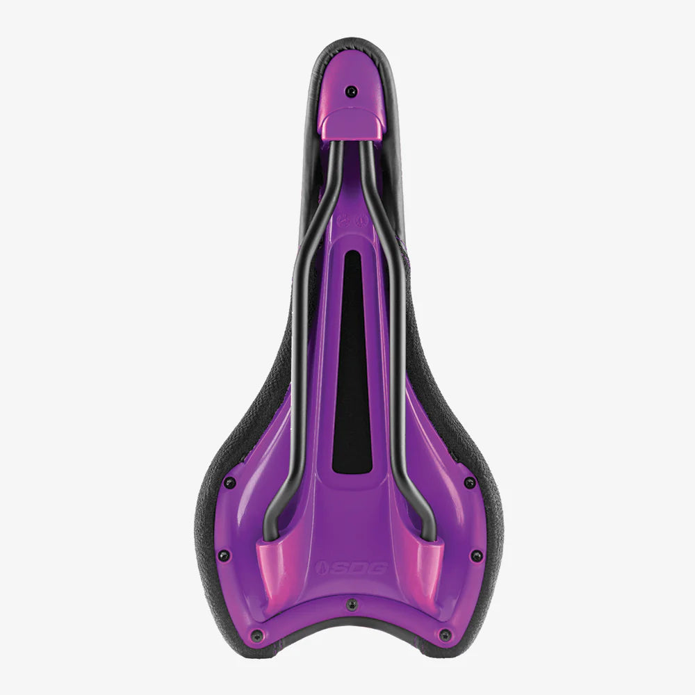 SDG RADAR MTN Rails Cro-Mo Saddle Preto/Púrpura