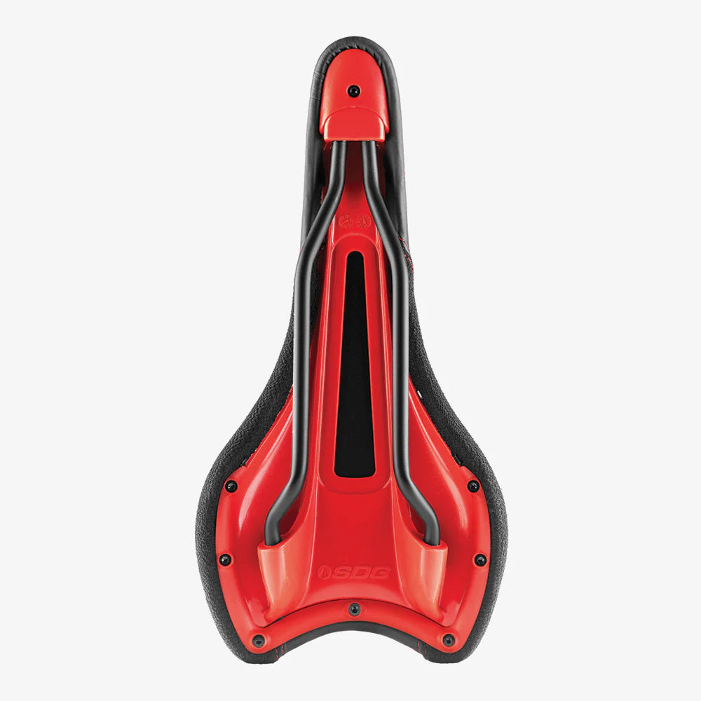 SDG RADAR MTN Rails Titanium-Alu Saddle Preto/Vermelho