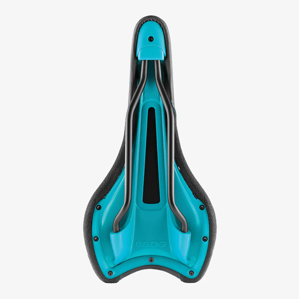 SDG RADAR MTN Rails Cro-Mo Saddle Preto/Turquesa