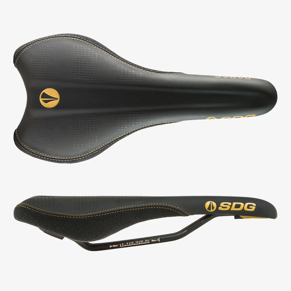 SDG RADAR MTN Rails Cr-Mo Saddle Preto/Dourado