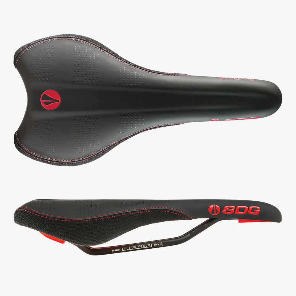 SDG RADAR MTN Rails Cr-Mo Saddle Preto/Vermelho
