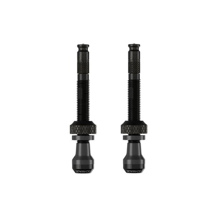 SCHWALBE CLICK VALVE Válvula sem câmara de ar 60mm Preto