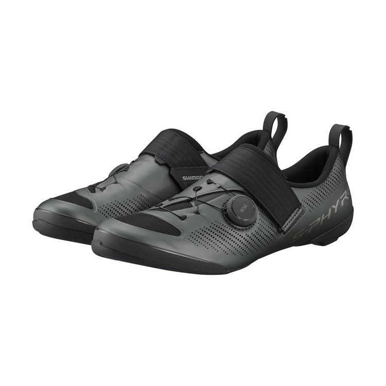SHIMANO TR903 Sapatos de Triatlo Cinzento Aço Mate