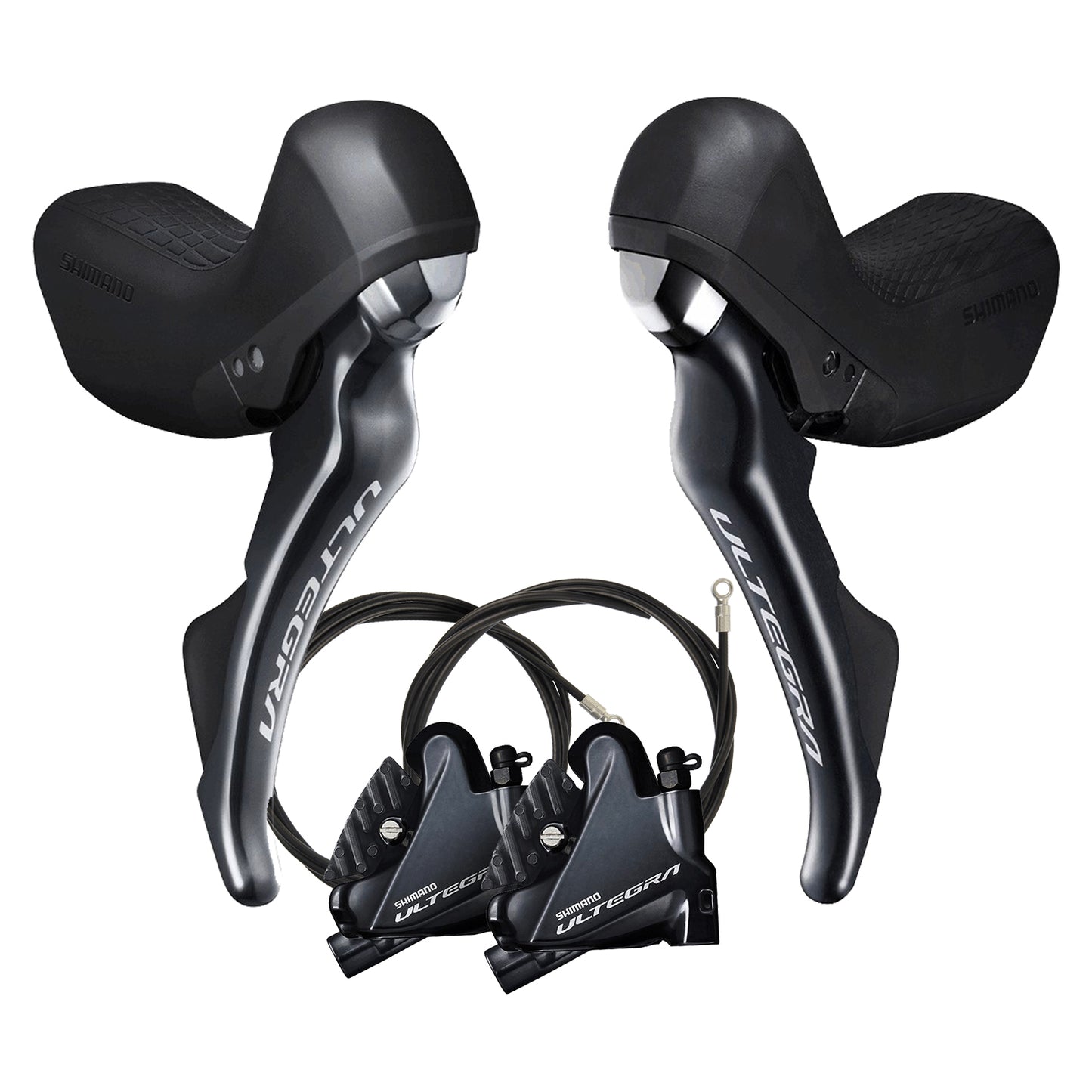 Par de alavancas e pinças SHIMANO ULTEGRA R8020 2x11 Flat Mount Discless