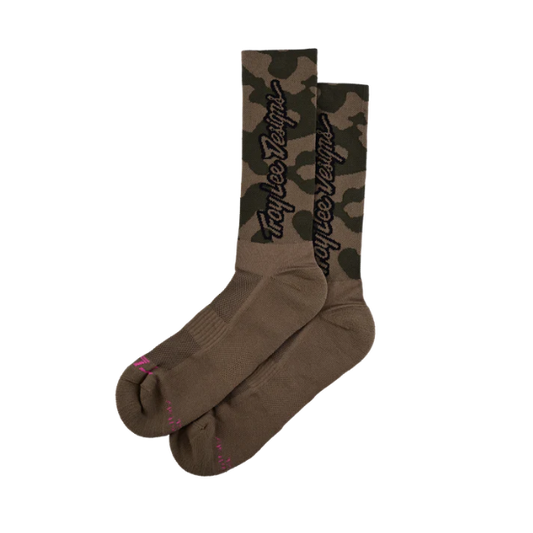 TROY LEE DESIGNS PERFORMANCE SCRUBLAND Meias de camuflagem caqui