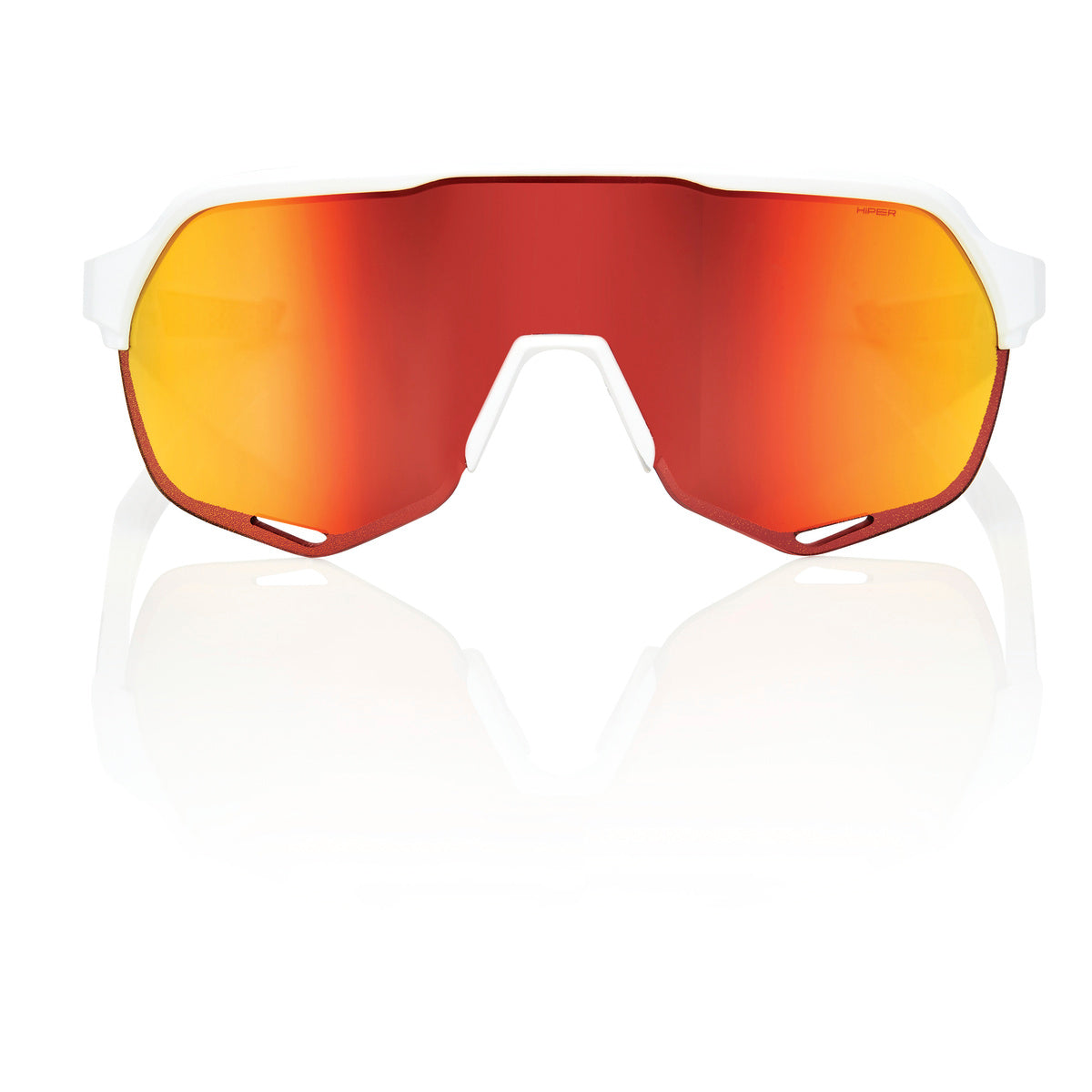 Óculos de sol 100% S2 Soft Tact Off White Hiper Multilayer Mirror Red