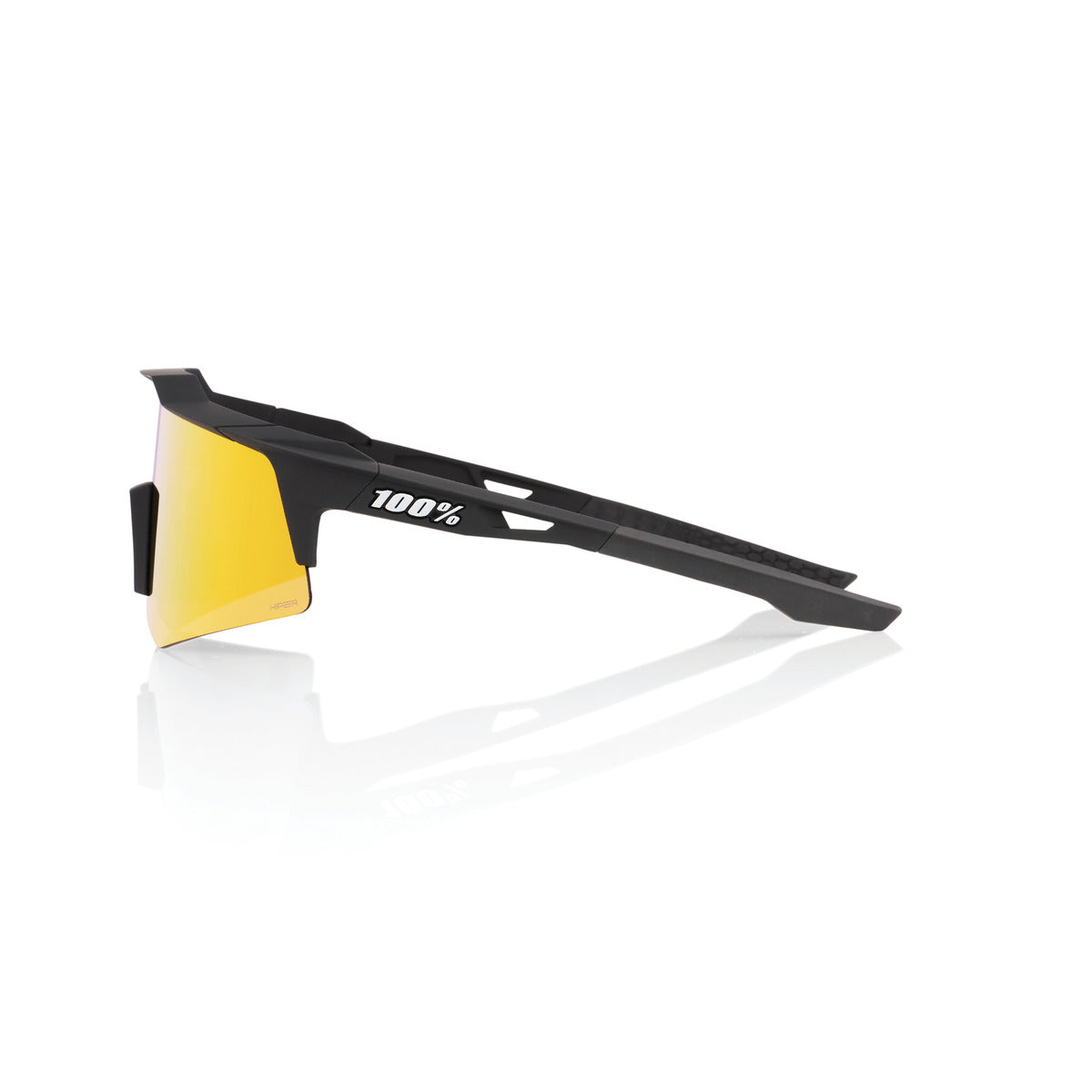 100% SPEEDCRAFT XS Soft Tact Preto Hiper Multilayer Mirror Red Goggles