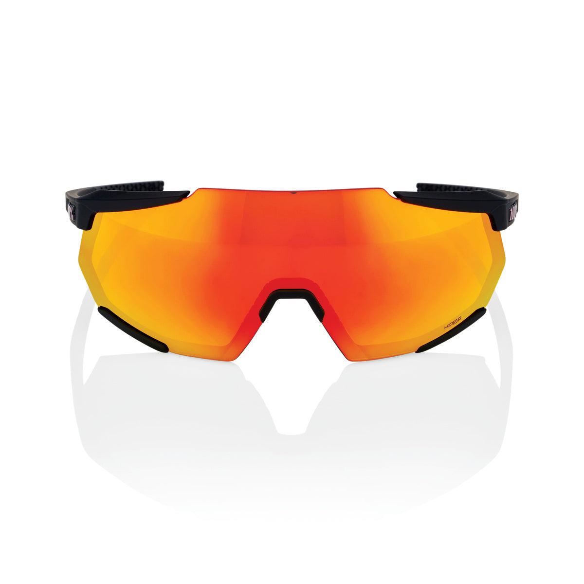 Óculos de proteção 100% RACETRAP 3.0 Soft Tact Preto Hiper Multilayer Mirror Red