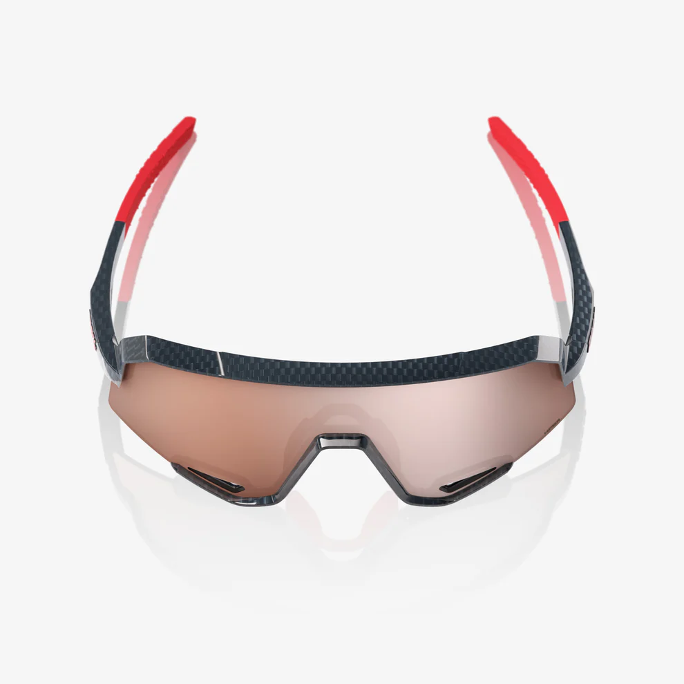 Óculos 100% SLENDALE Black Carbon Hiper Mirror Silver