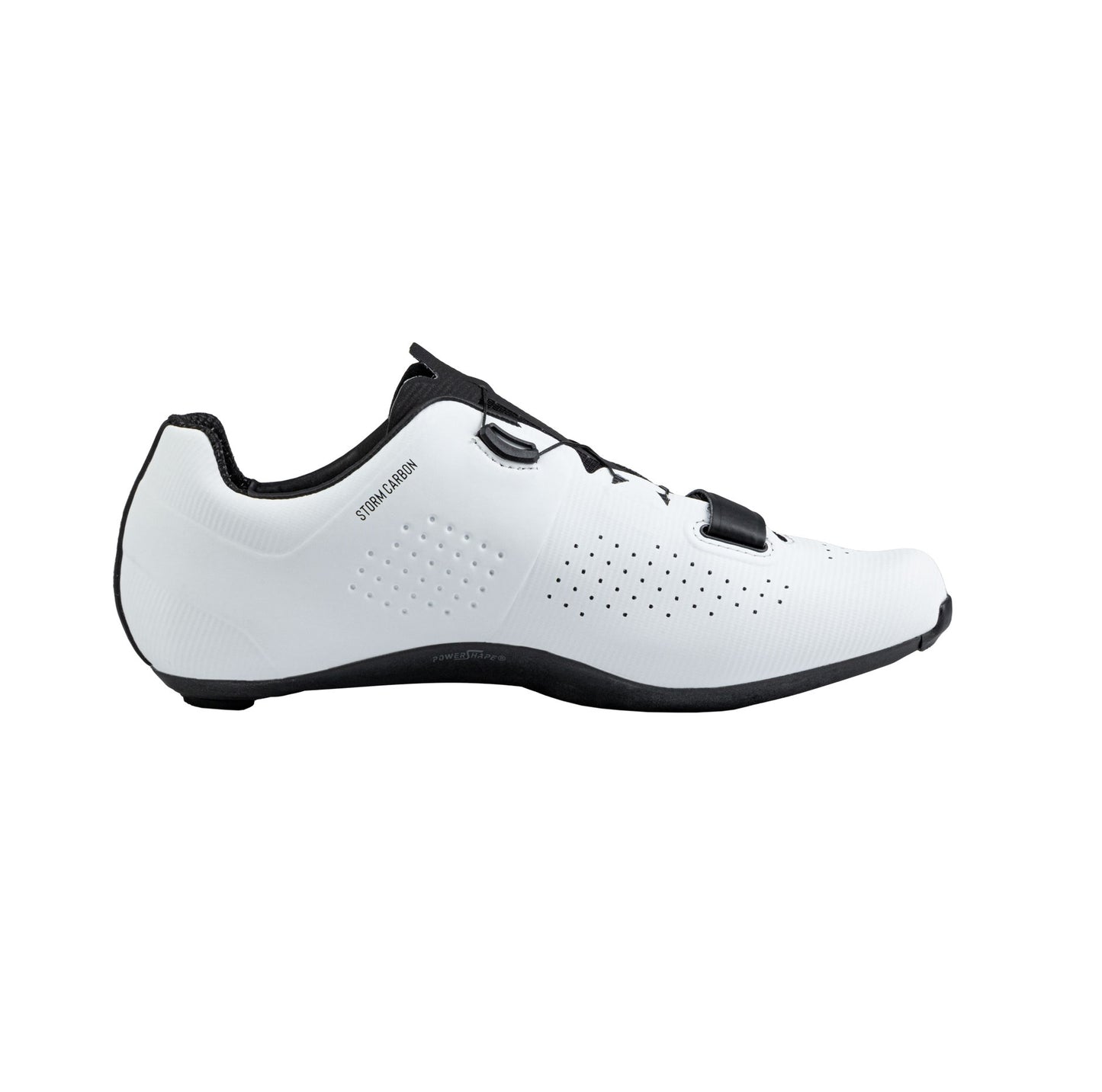 NORTHWAVE STORM CARBON Sapatos de estrada branco/preto 2025