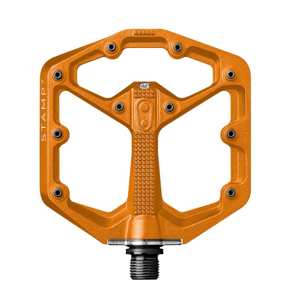 CRANKBROTHERS STAMP 7 Pedais planos laranja pequenos