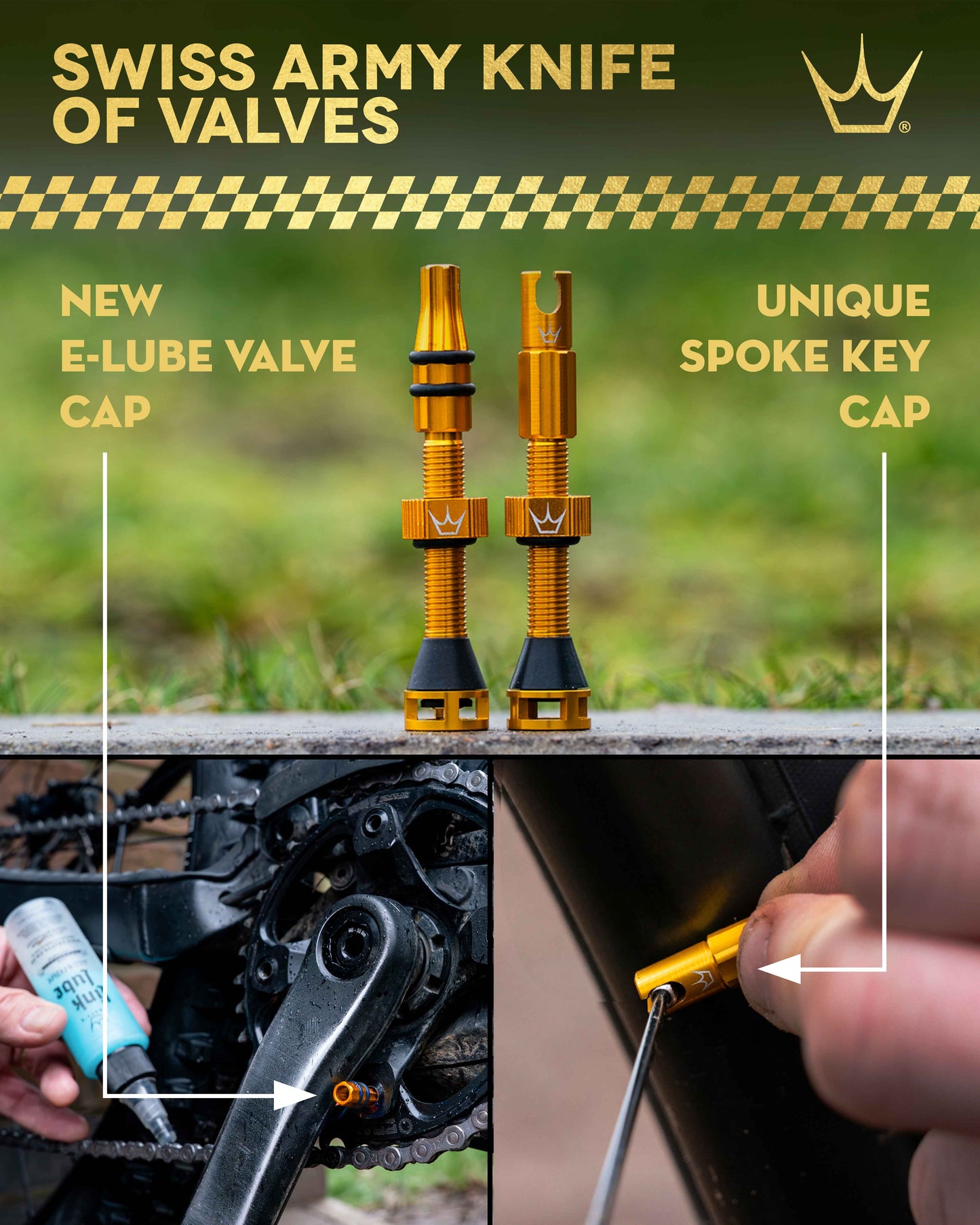 PEATY'S HOLESHOT FAST FLOW Kit de tampas de válvulas e peças de encaixe Preto