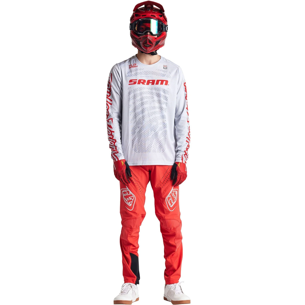 Jersey de manga comprida TROY LEE DESIGNS SPRINT SRAM Branco