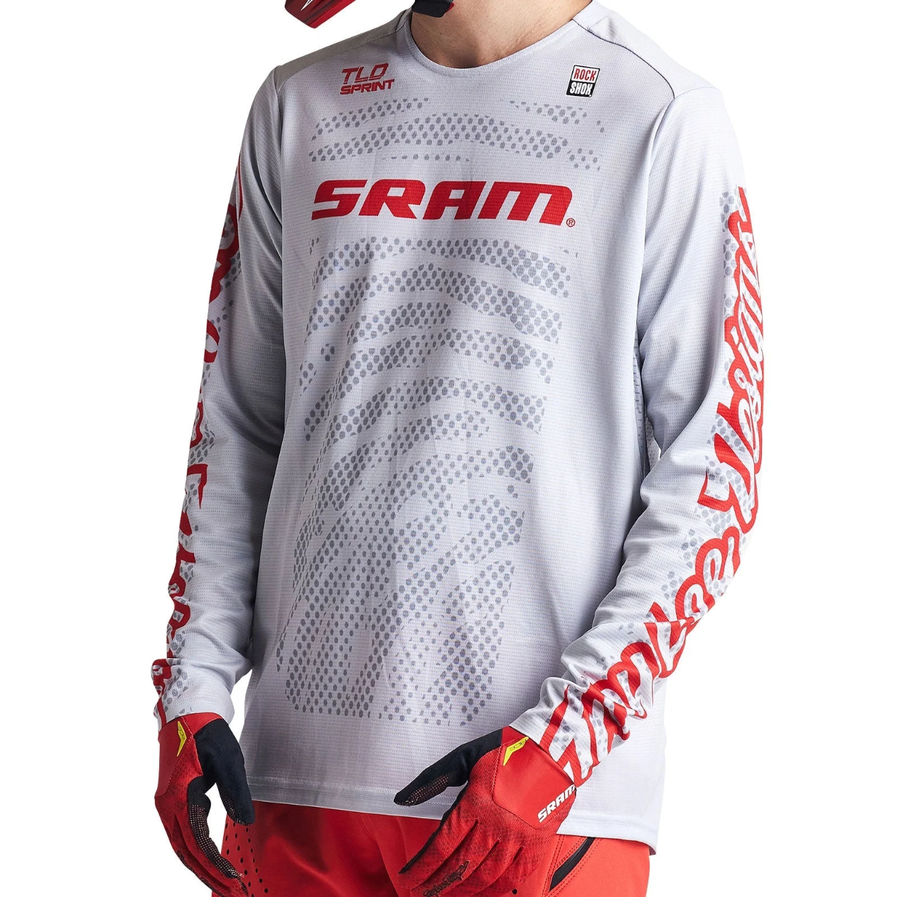 Jersey de manga comprida TROY LEE DESIGNS SPRINT SRAM Branco