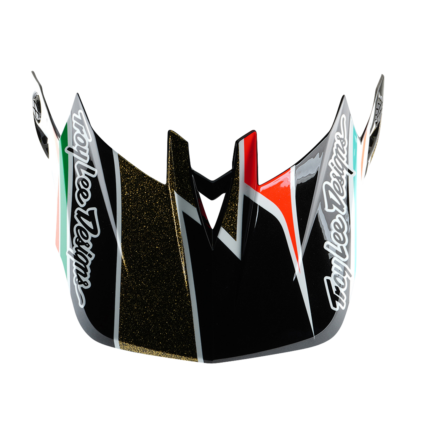 Capacete de BTT TROY LEE DESIGNS D4 CARBON MIPS FRAMES Preto/Dourado