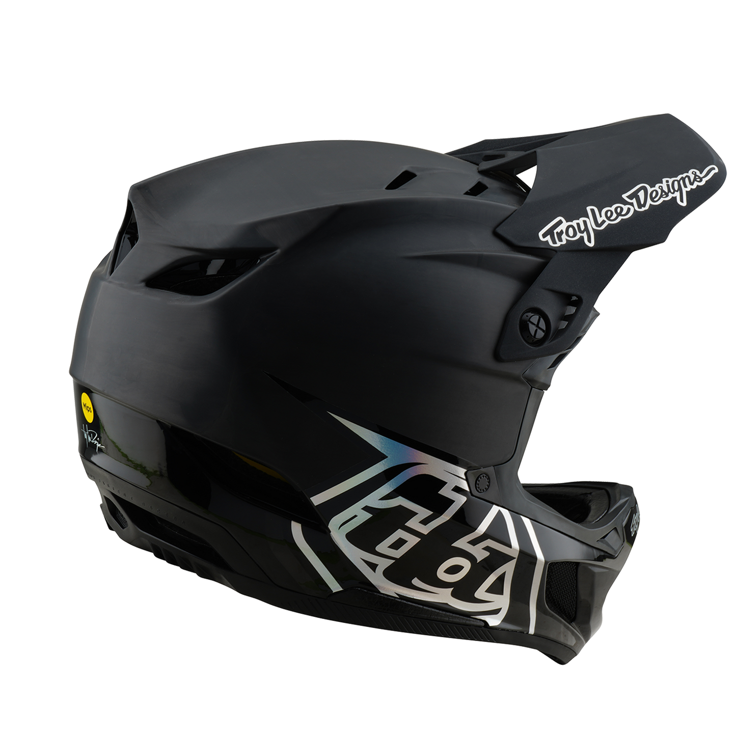 Capacete de BTT TROY LEE DESIGNS D4 CARBON MIPS Preto
