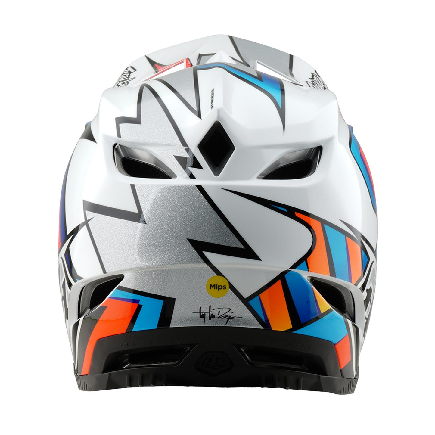 Capacete MTB TROY LEE DESIGNS D4 COMPOSITE FRAMES Branco/Cinza 2025