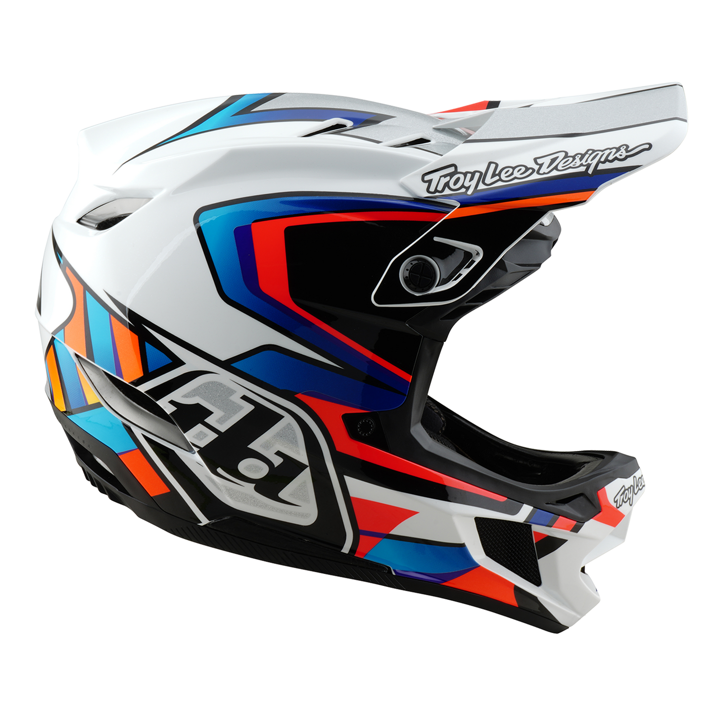 Capacete MTB TROY LEE DESIGNS D4 COMPOSITE FRAMES Branco/Cinza 2025