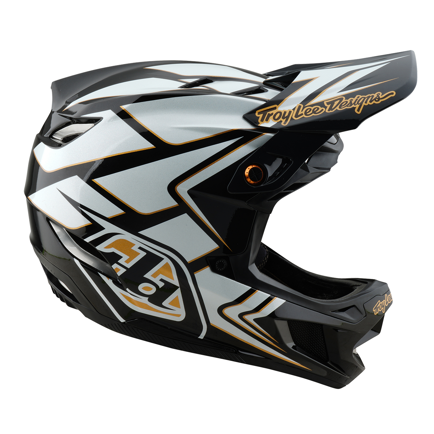 Capacete de BTT TROY LEE DESIGNS D4 COMPOSITE MIPS GHOSTWING Branco