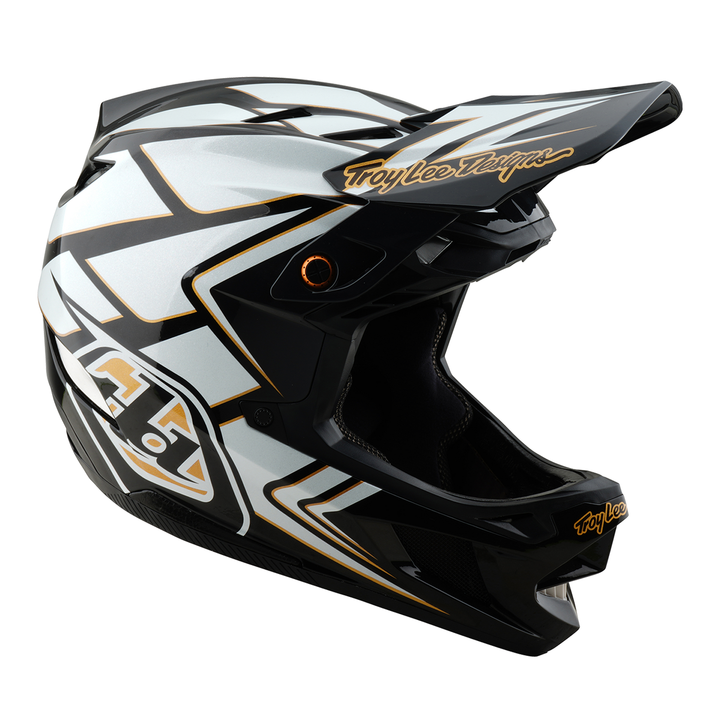 Capacete de BTT TROY LEE DESIGNS D4 COMPOSITE MIPS GHOSTWING Branco