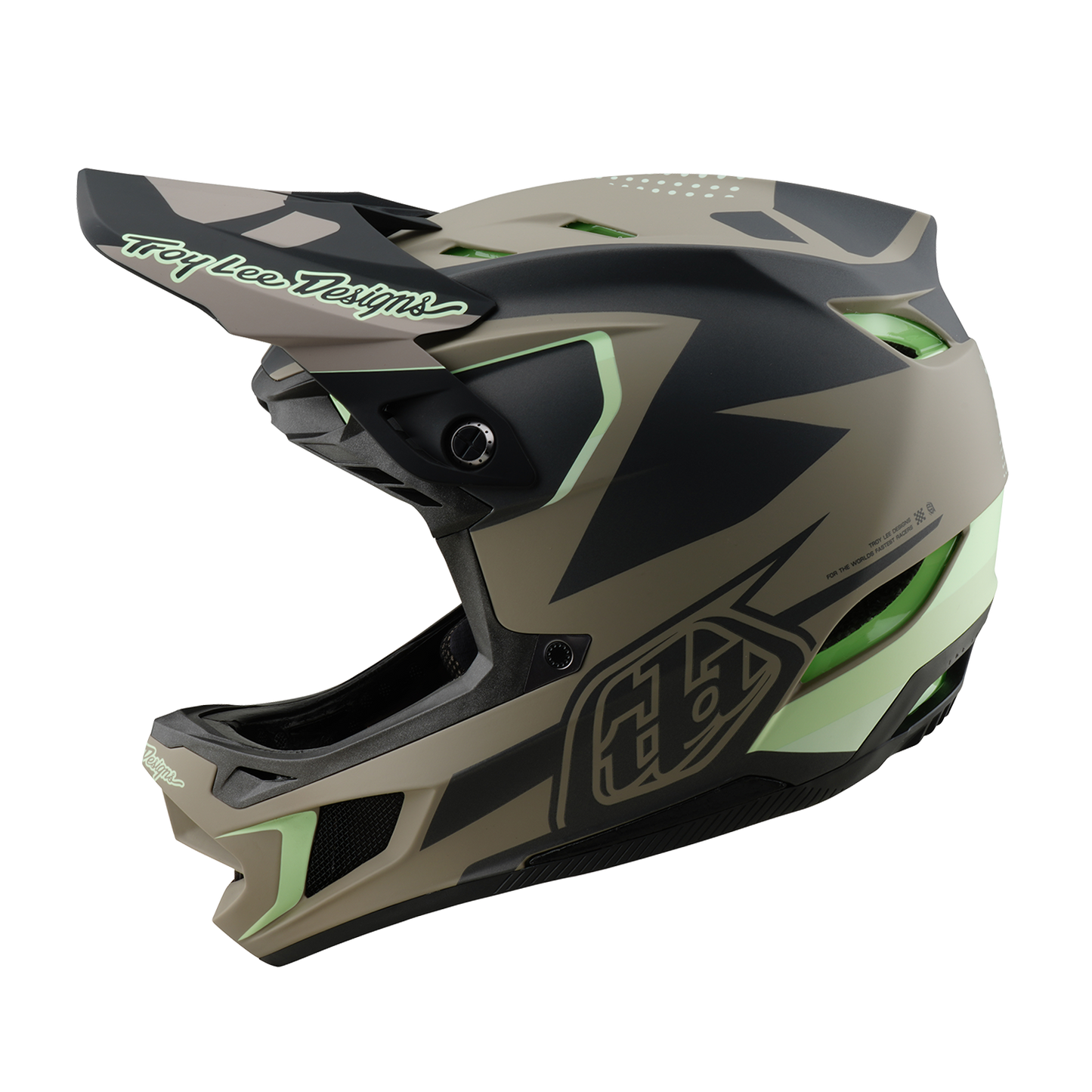 Capacete MTB TROY LEE DESIGNS D4 COMPOSITE MIPS Castanho/Preto/Amarelo
