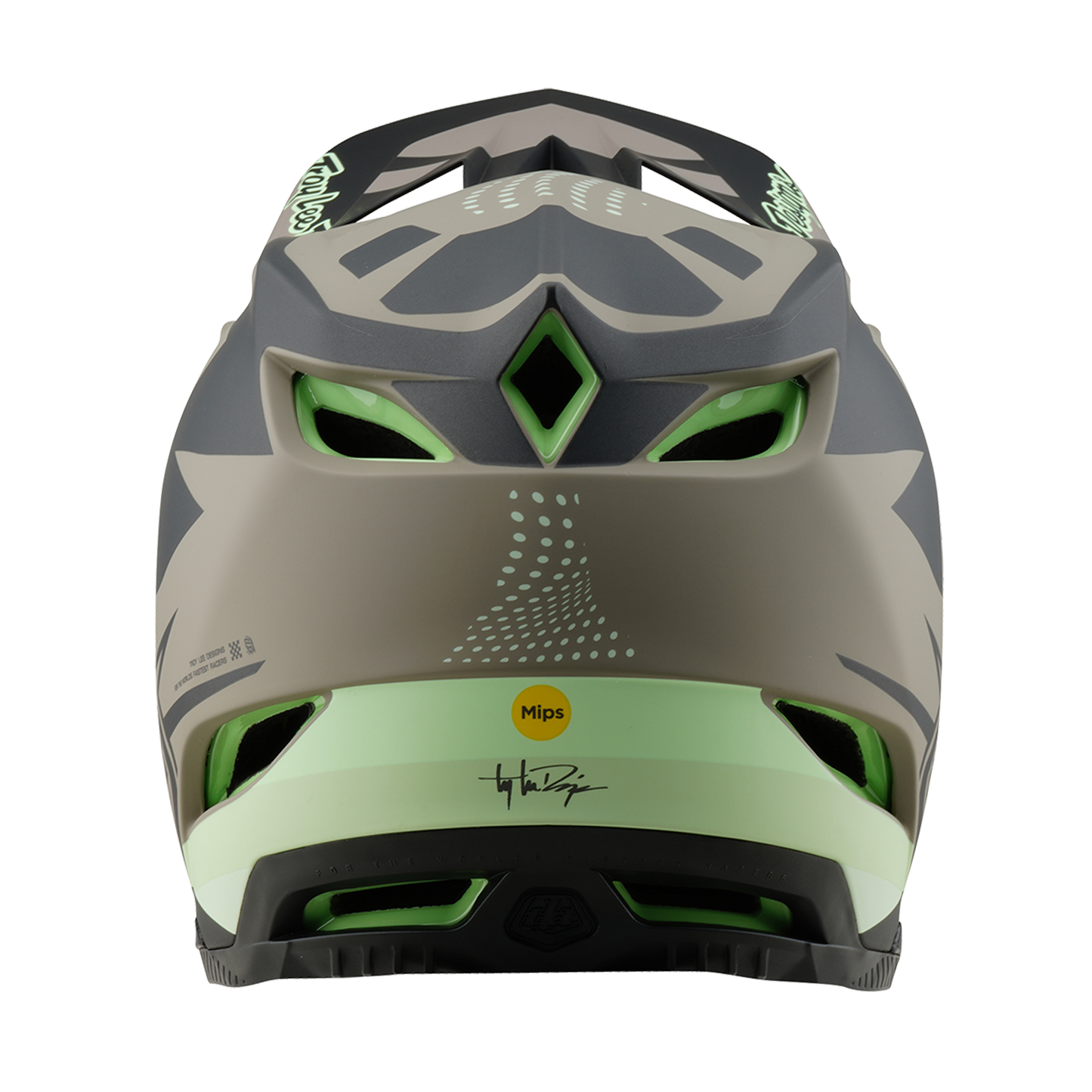 Capacete MTB TROY LEE DESIGNS D4 COMPOSITE MIPS Castanho/Preto/Amarelo