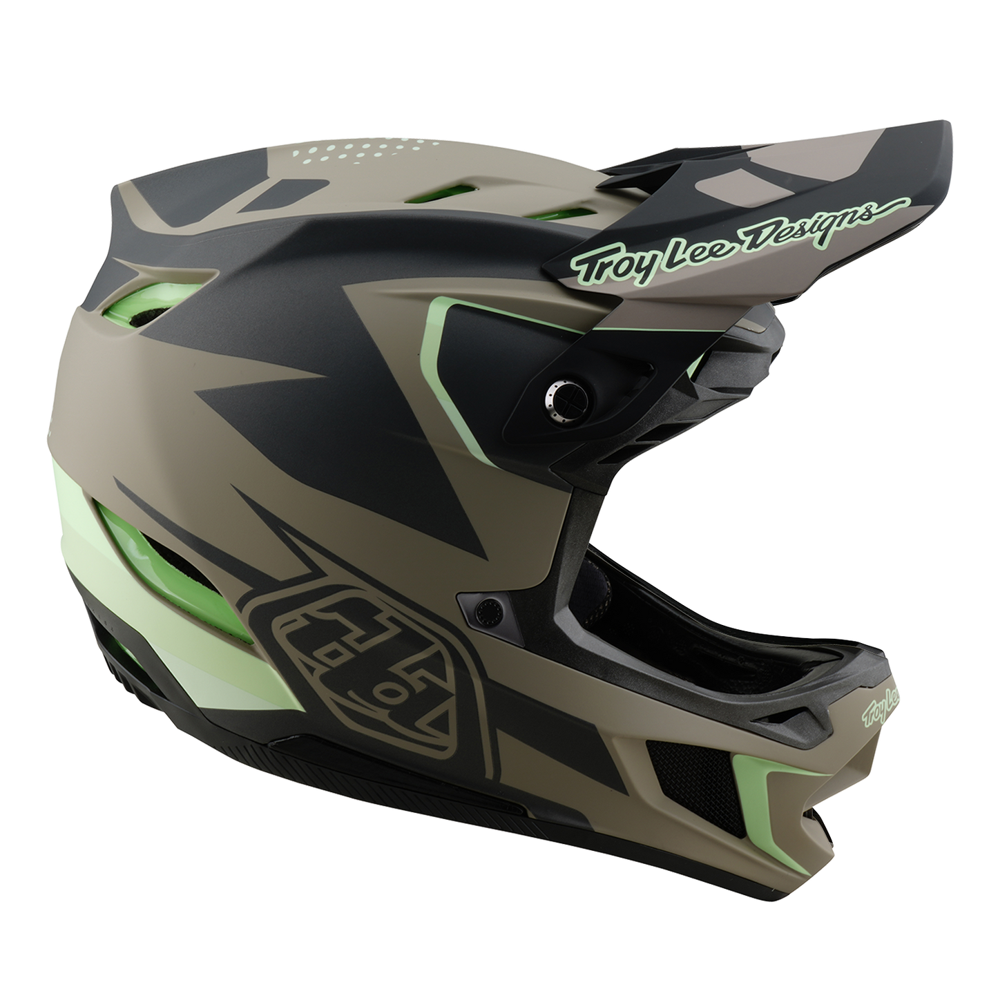 Capacete MTB TROY LEE DESIGNS D4 COMPOSITE MIPS Castanho/Preto/Amarelo