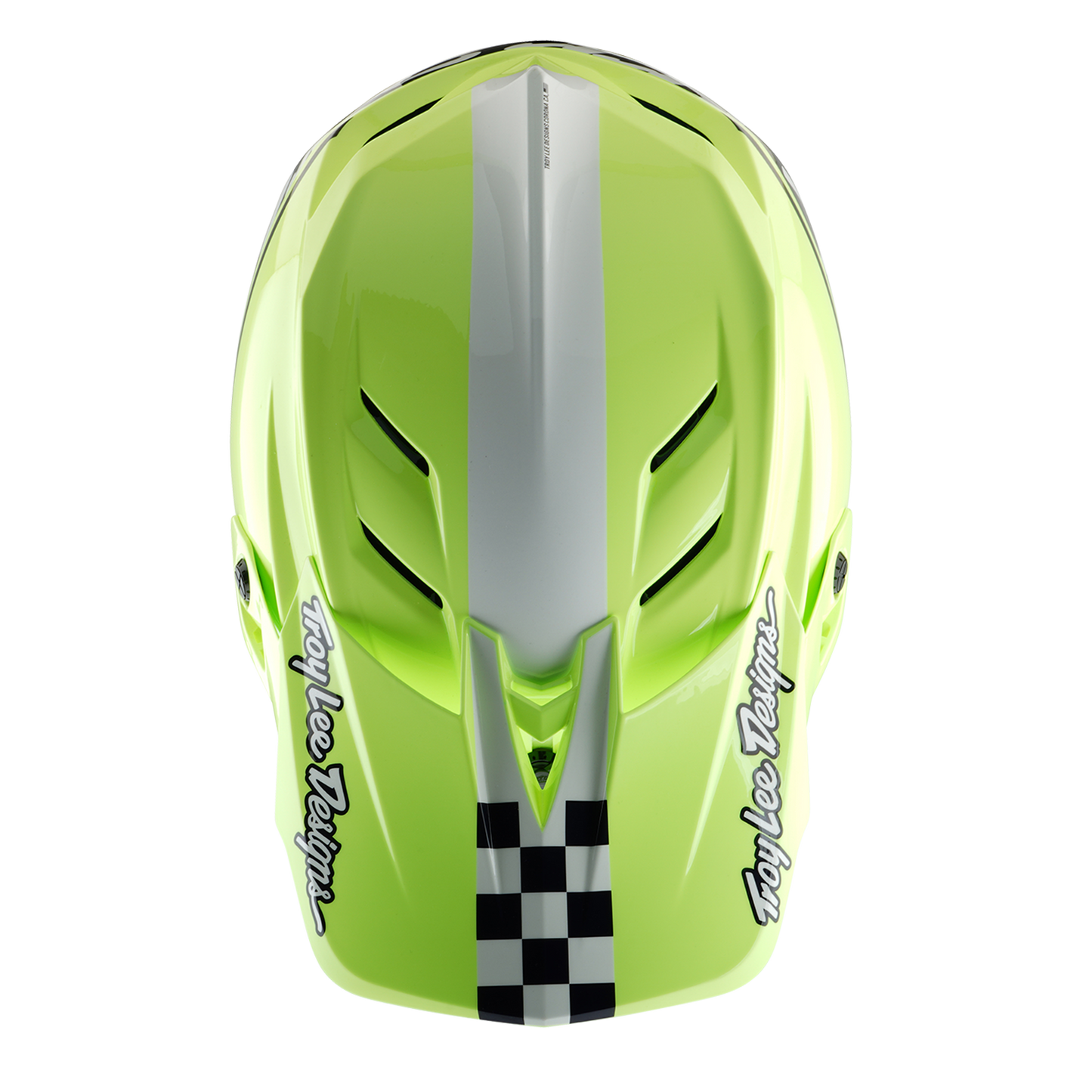 Capacete de BTT Troy Lee Designs D4 POLYACRYLITE MIPS FIFTY 50 Azul/Amarelo