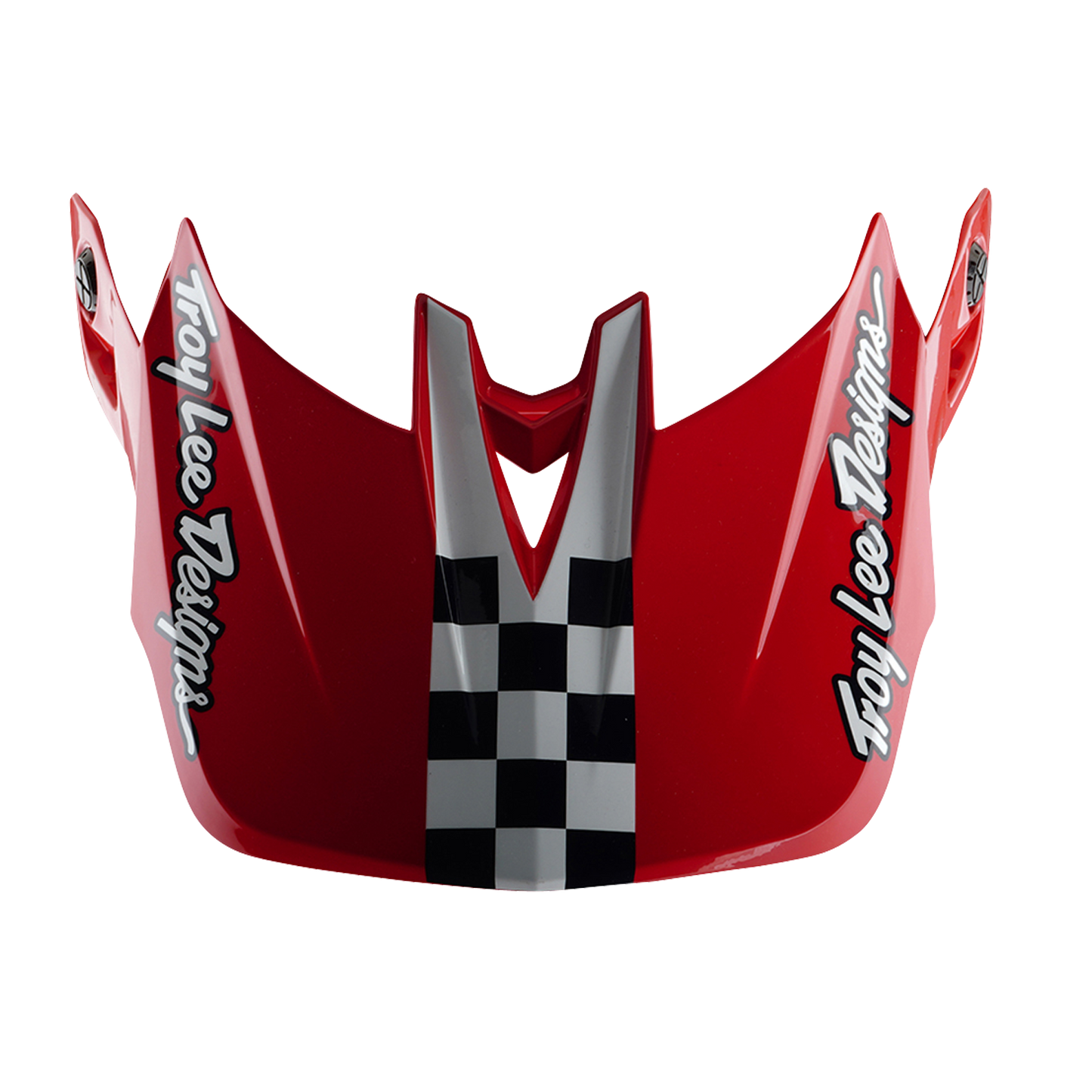 Capacete de BTT TROY LEE DESIGNS D4 POLYACRYLITE FIFTY 50 Branco/Vermelho 2025