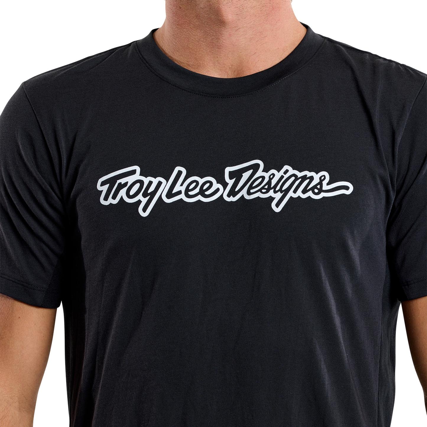 TROY LEE DESIGNS SKYLINE RIDE TEE SIGNATURE Jersey Manga curta Preto 2025
