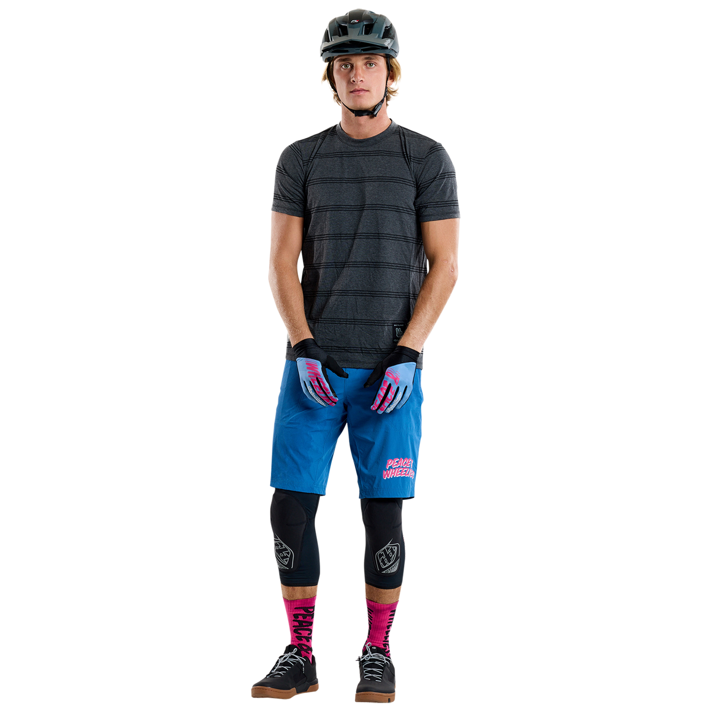 TROY LEE DESIGNS SKYLINE RIDE TEE WASH OUT Camisola de manga curta Cinzento 2025