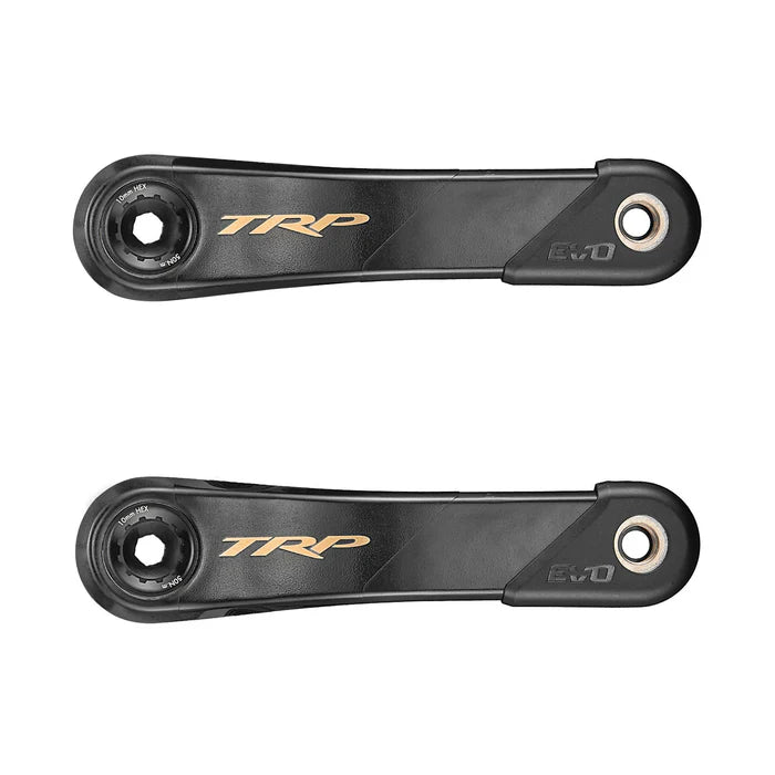 Pedaleira de carbono TRP EVO 12 M9050 Preto/Dourado