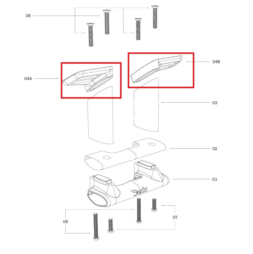 Placas de montagem DEDA para suporte TT314