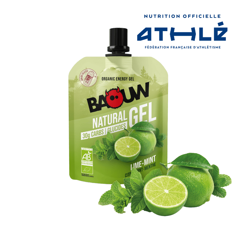 BAOUW Gel Energizante Lima/Menta Biológica (85g)