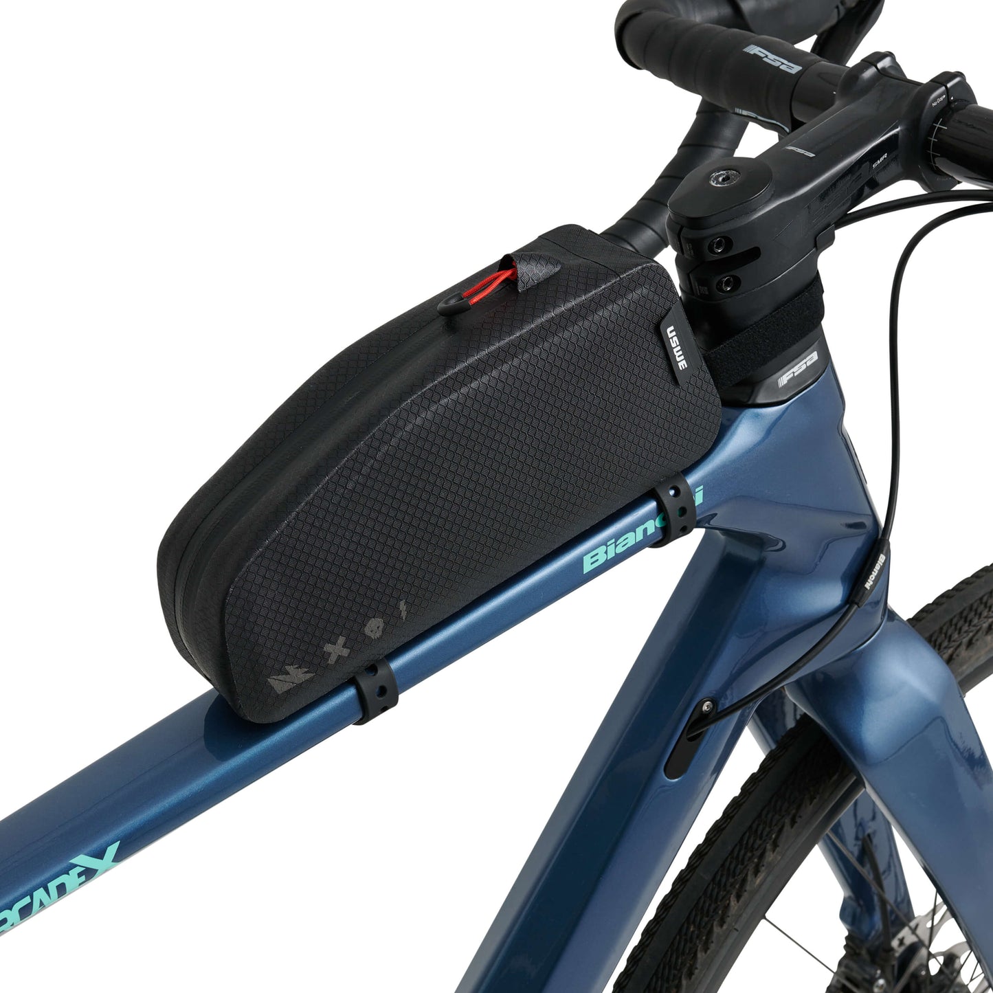 Mala para quadro USWE TOP TUBE ZIPPERED 1,2 L Preta
