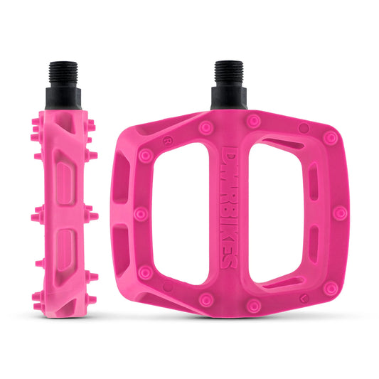 Pedais planos DMR V6 cor-de-rosa
