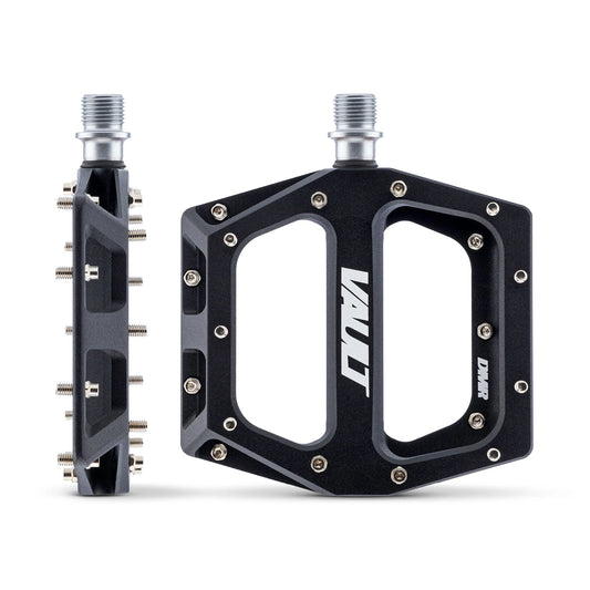 Pedais planos DMR VAULT em preto mate