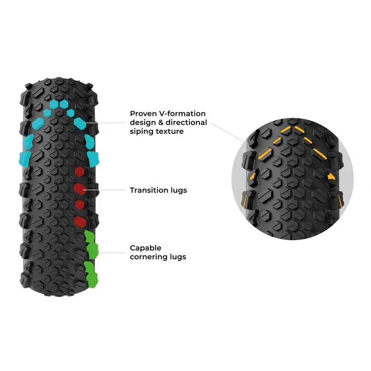 Pneu VITTORIA TERRENO T50 MIXED 700x50c Gravel Endurance Tubeless Ready Soft Black