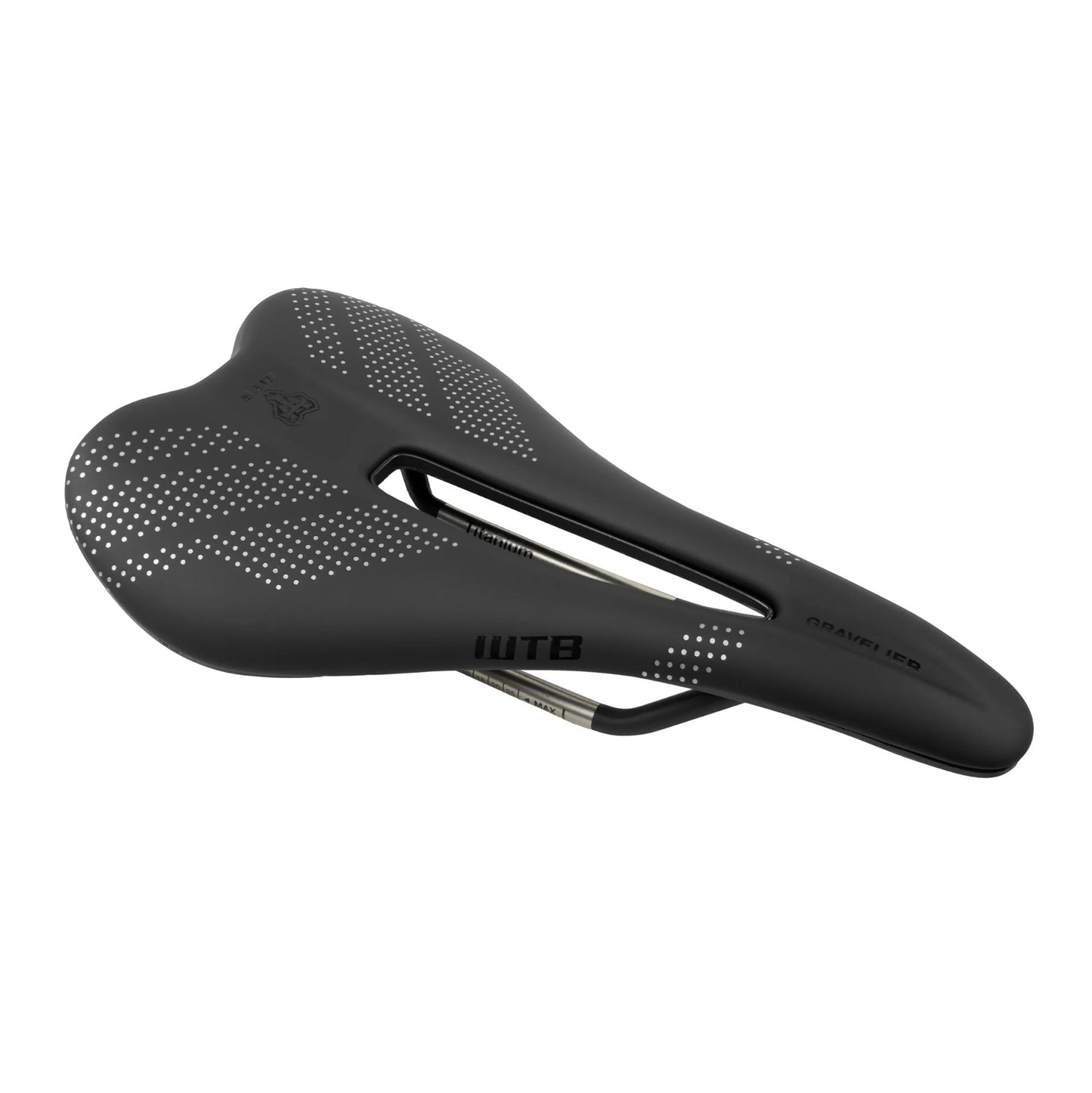 Selim WTB GRAVELIER 140mm Carris em aço inoxidável Preto