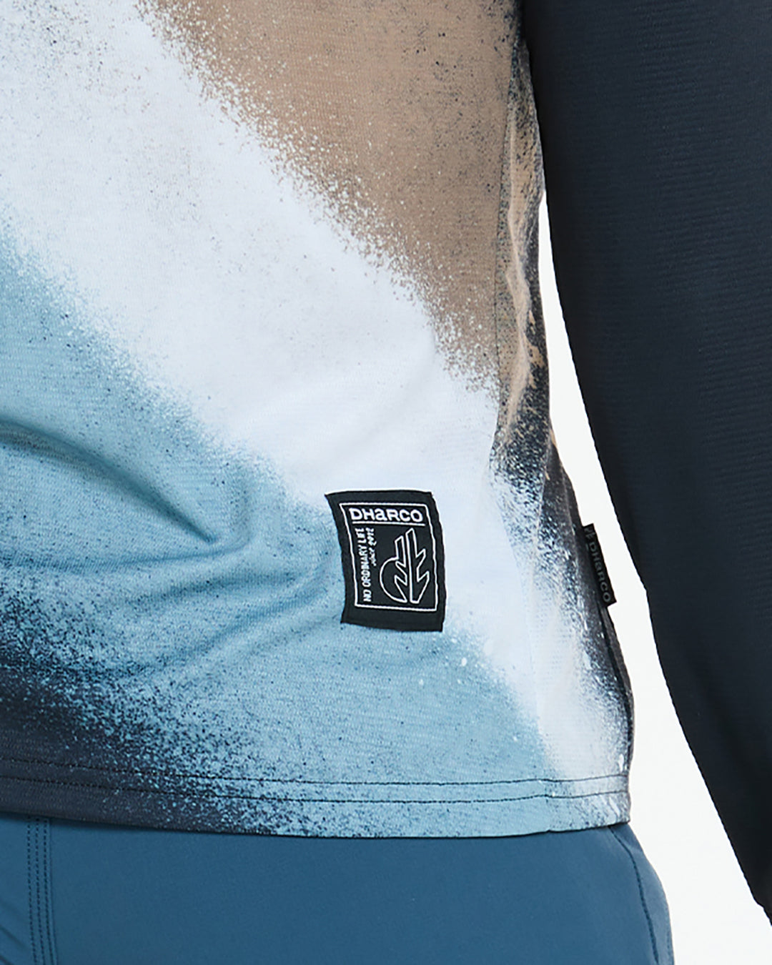 Camisola de manga comprida DHARCO GRAVITY GOLDEN STREAK para mulher Preto/azul