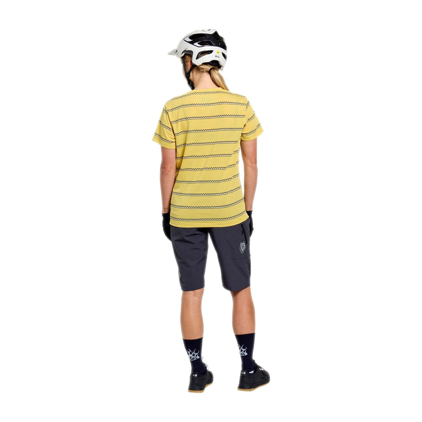 TROY LEE DESIGNS LILIUM RIDE CHECKED OUT Camisola de manga curta para senhora Amarelo