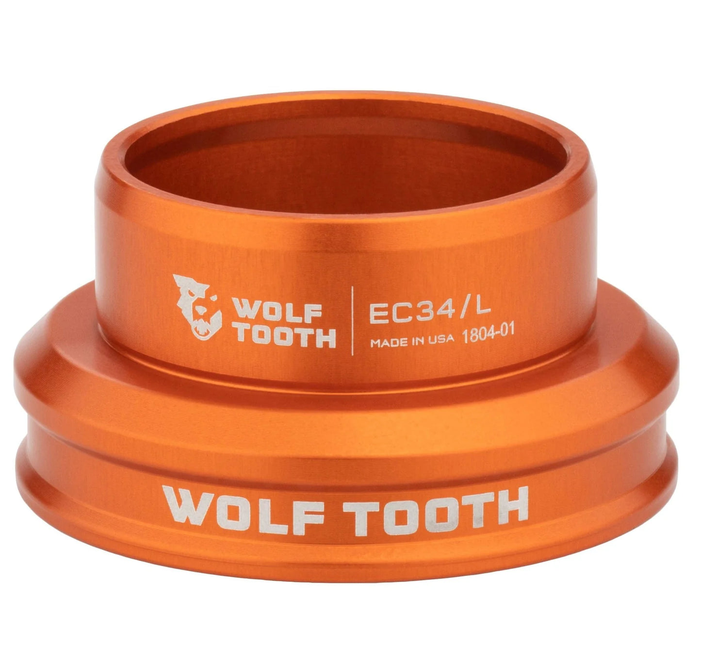Caixa de direção baixa para conjunto de direção externo WOLF TOOTH PERFORMANCE 1"1/8 EC34 Laranja