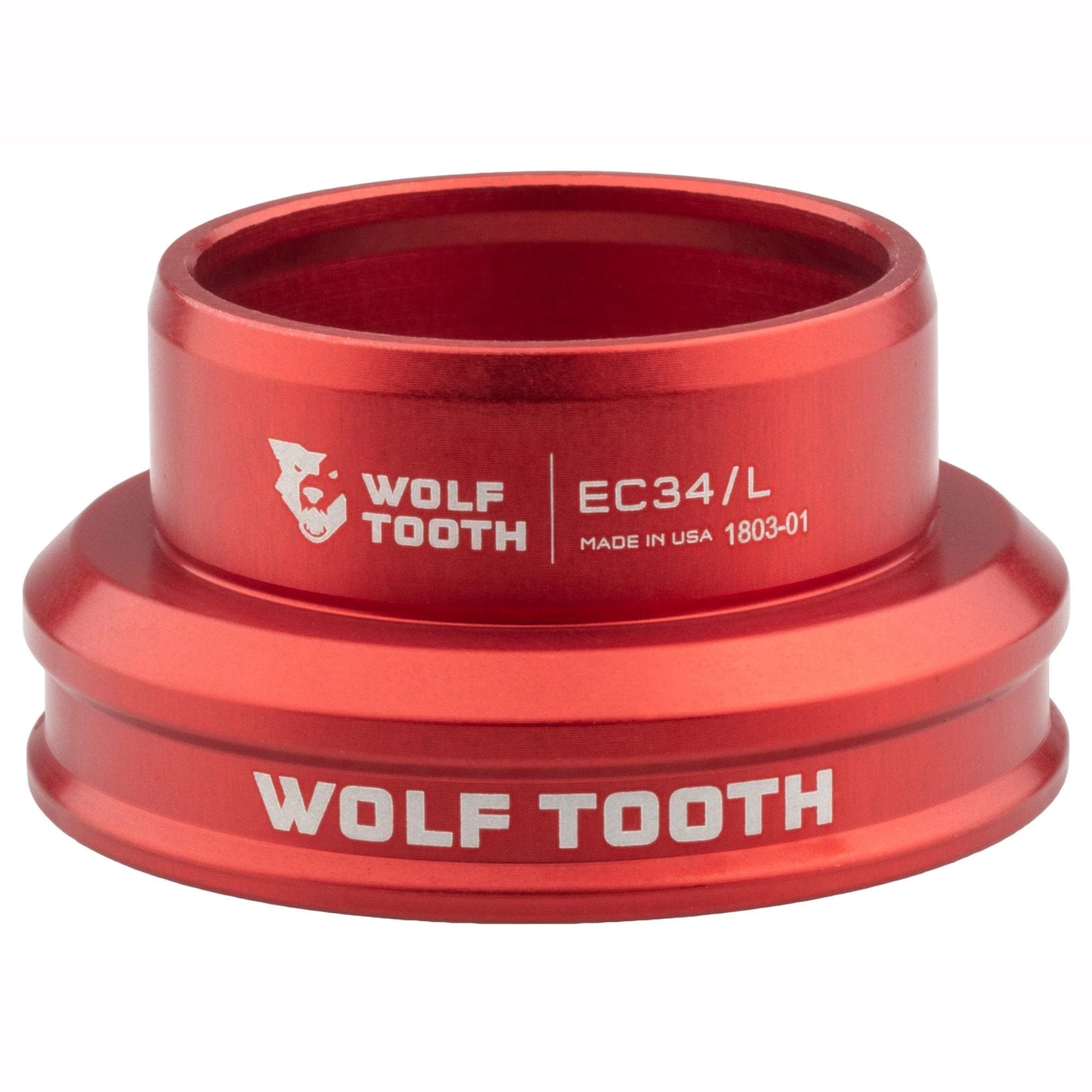 Caixa de direção baixa para conjunto de direção externo WOLF TOOTH PREMIUM 1"1/8 EC34 Vermelho