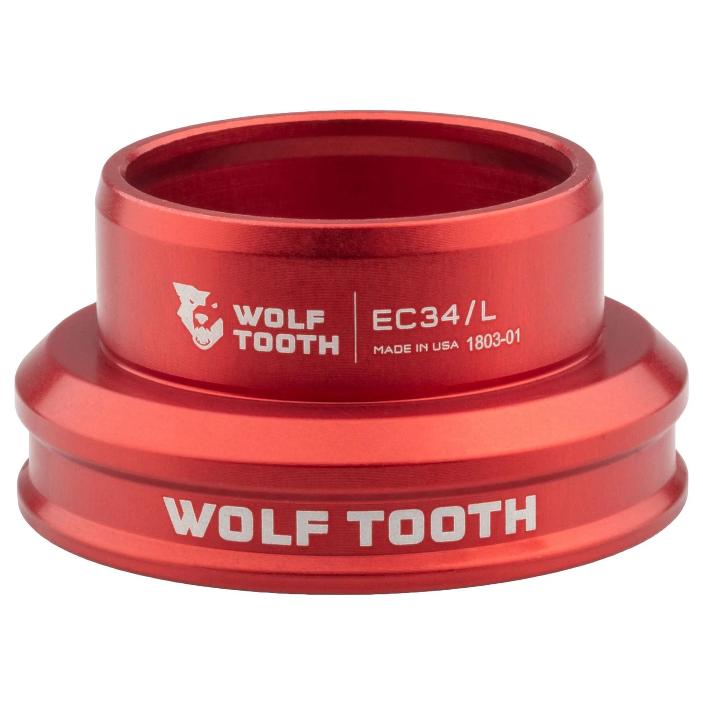 Caixa de direção baixa para conjunto de direção externo WOLF TOOTH PERFORMANCE 1"1/8 EC34 Vermelho